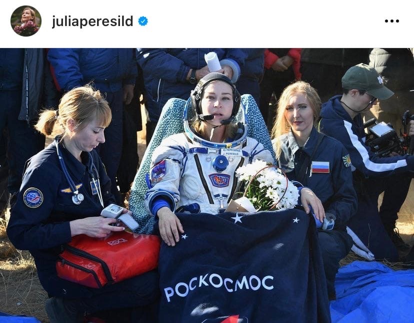 Жительница района Аэропорт Юлия Пересильд вернулась из космической командировки